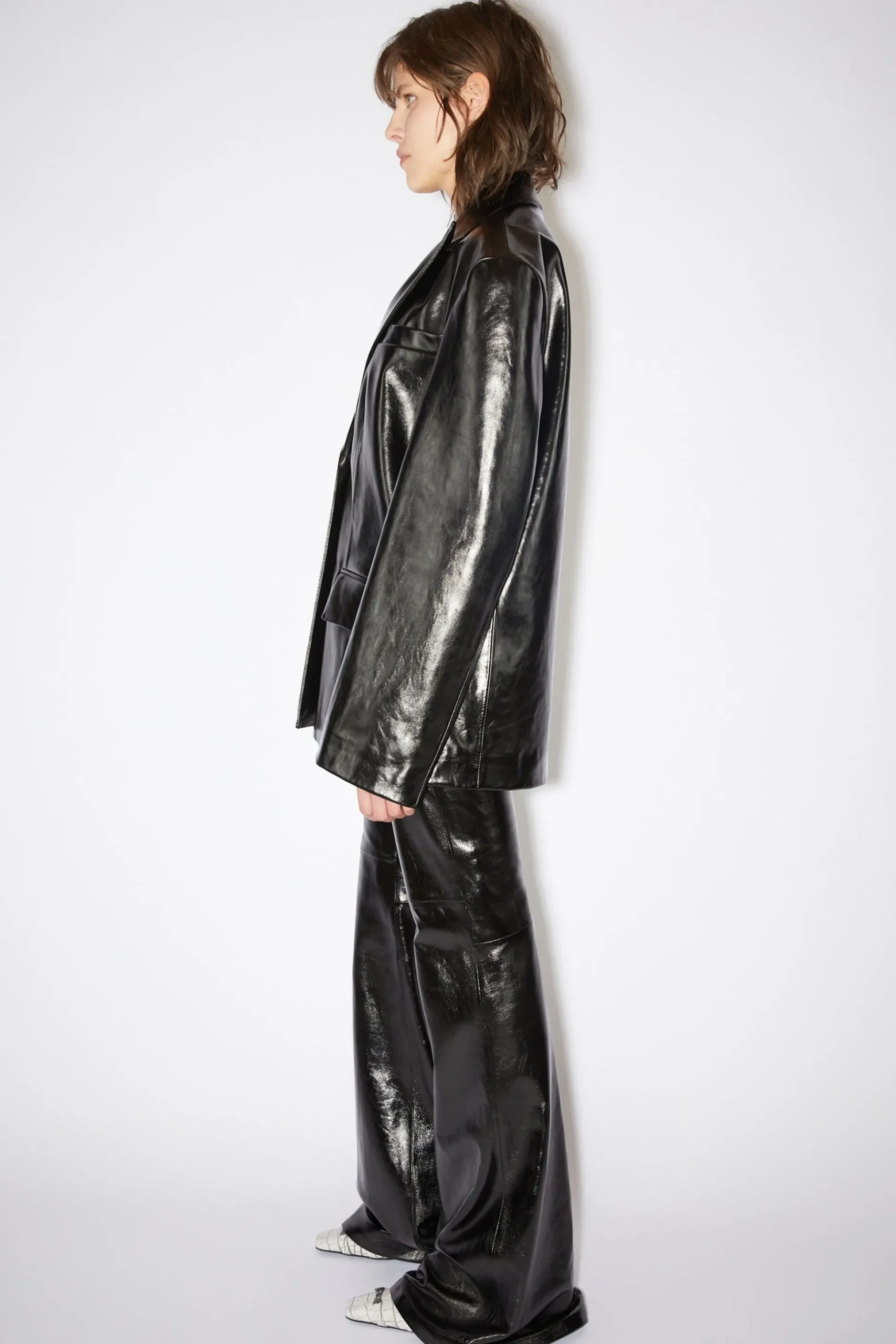 Anzugjacke Aus Leder