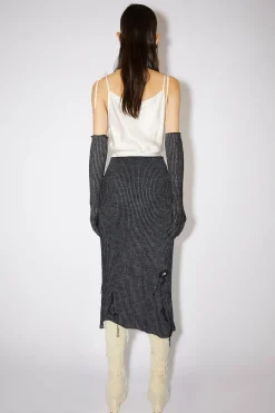 Asymmetrischer Rock Im Used-Look