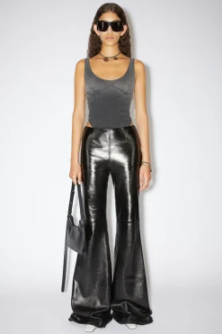 Ausgestellte Hose Aus Leder