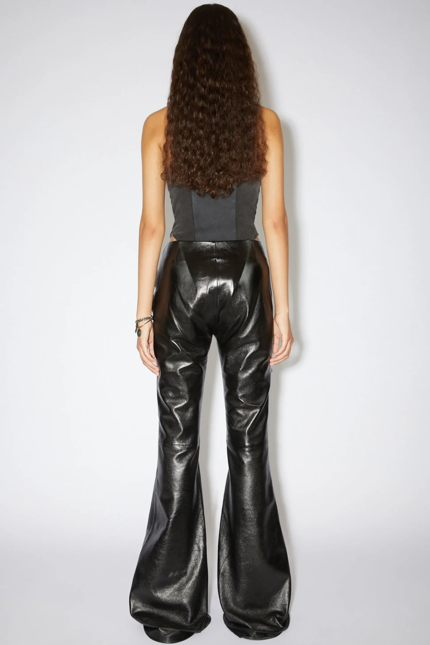 Ausgestellte Hose Aus Leder