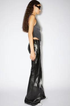 Ausgestellte Hose Aus Leder