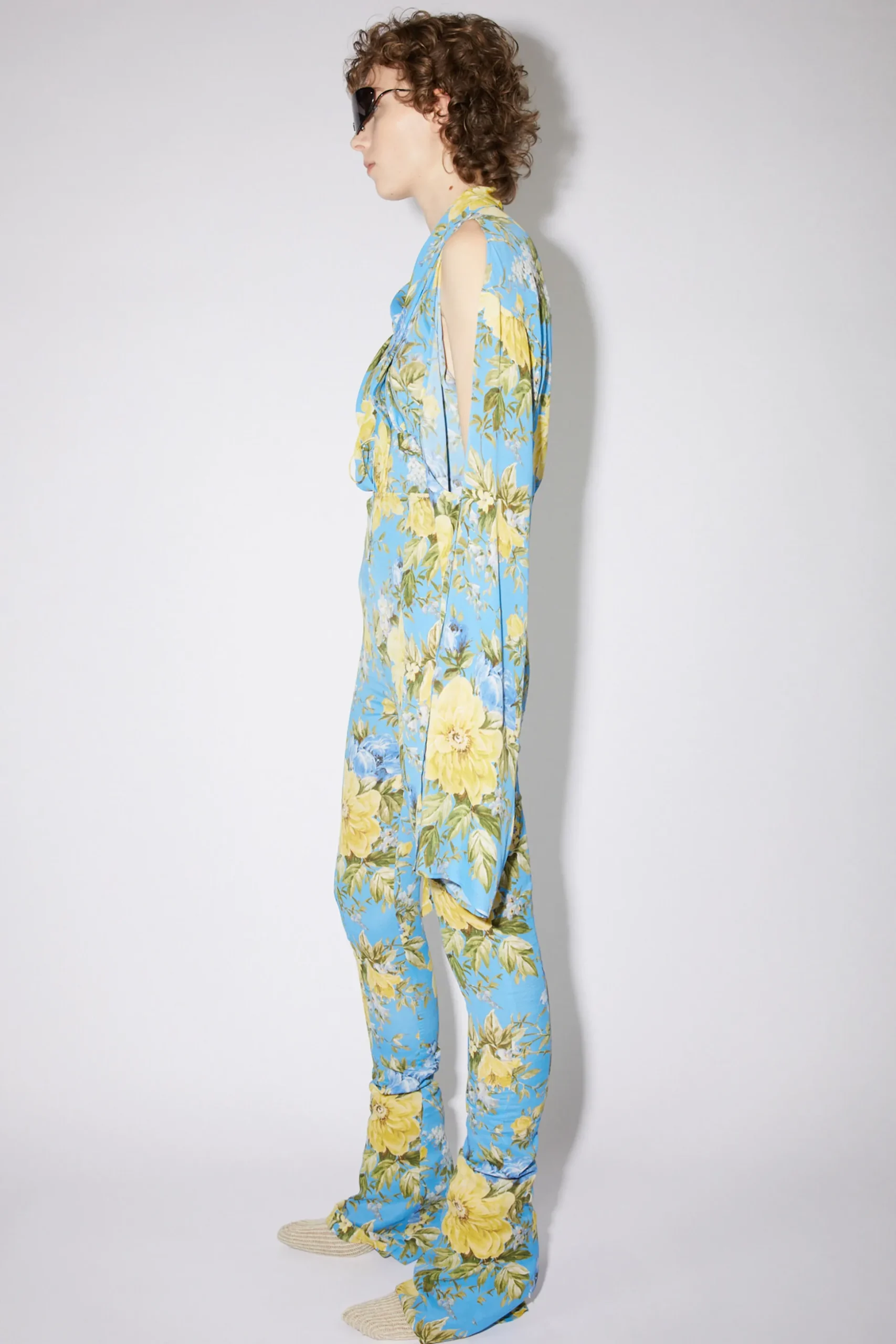 Ausgestellte Hose Mit Blumenprint