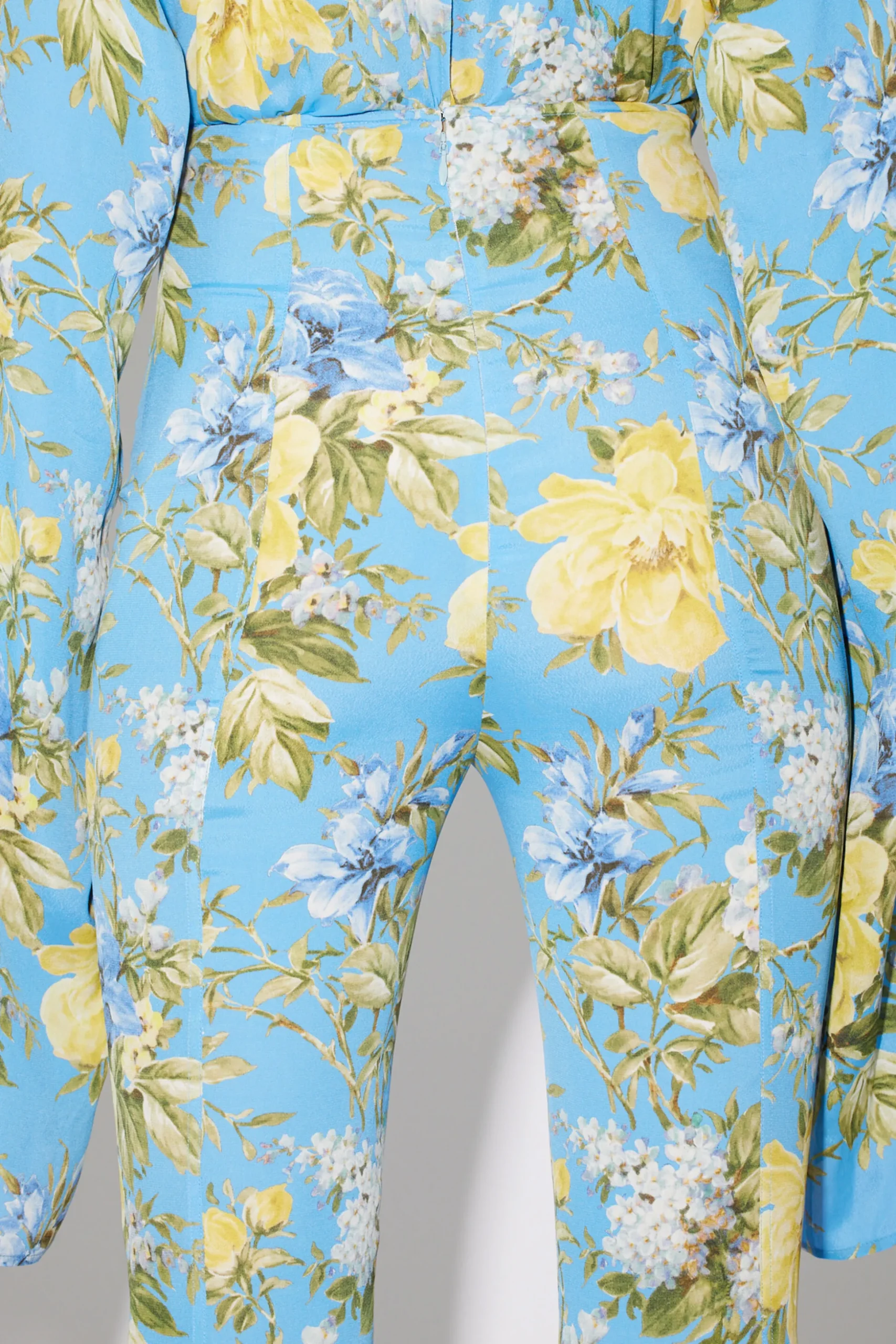 Ausgestellte Hose Mit Blumenprint