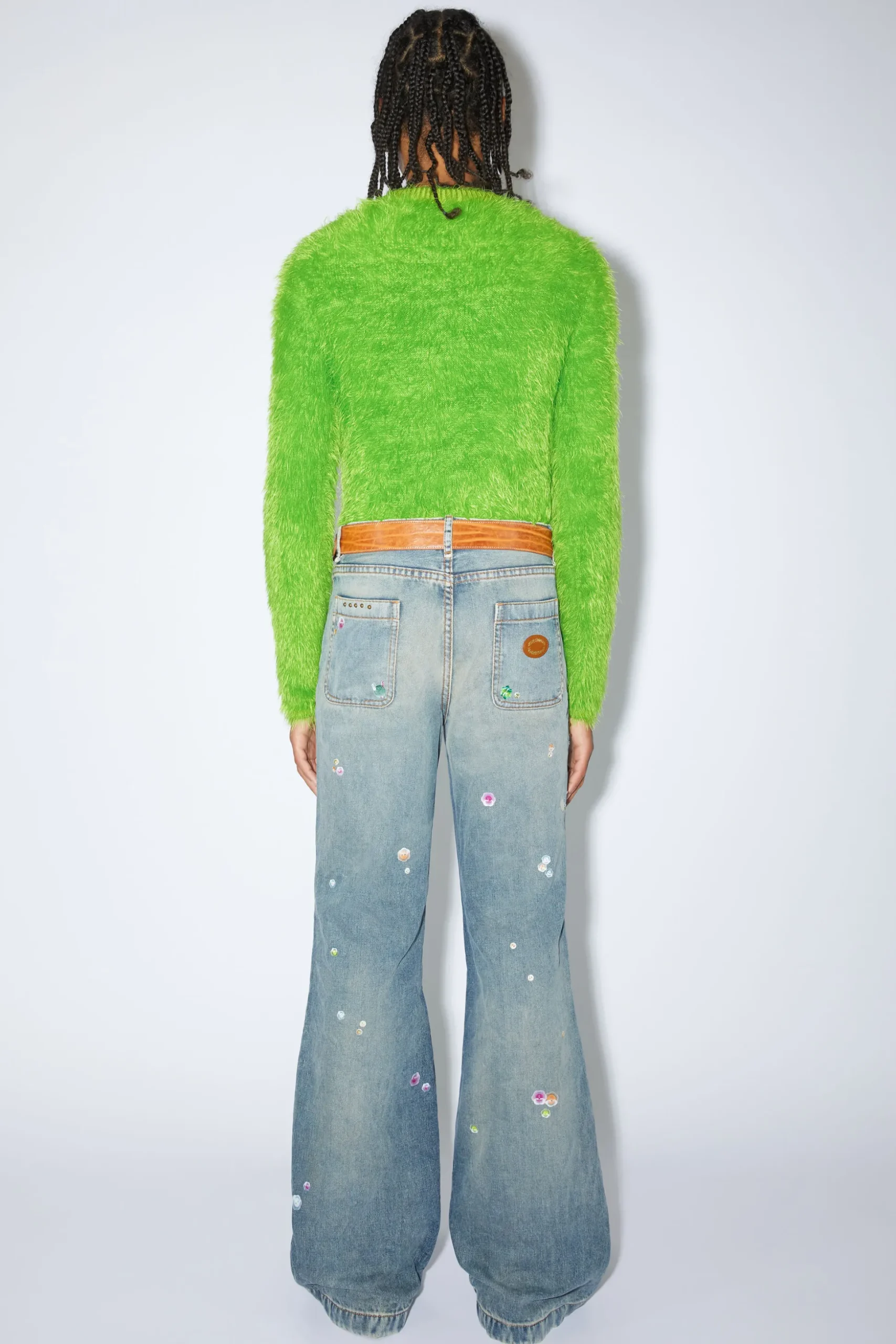 Bedruckte Denim-Hose