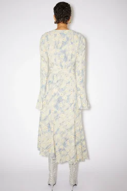 Bedrucktes Wickelkleid