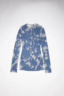 Besticktes Kleid Aus Mesh
