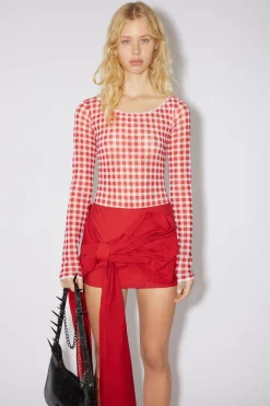 Body Mit Gingham-Muster