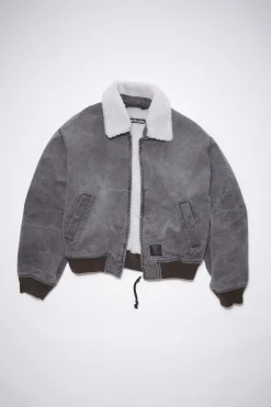 Bomberjacke Aus Baumwoll-Canvas