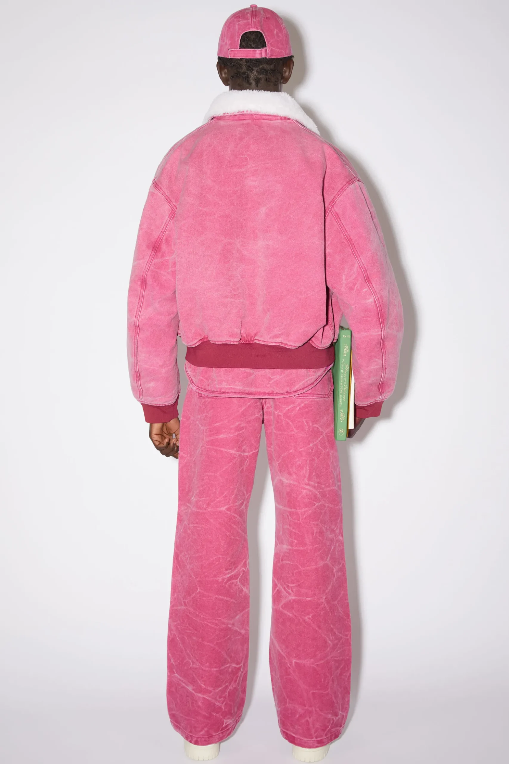 Bomberjacke Aus Baumwoll-Canvas