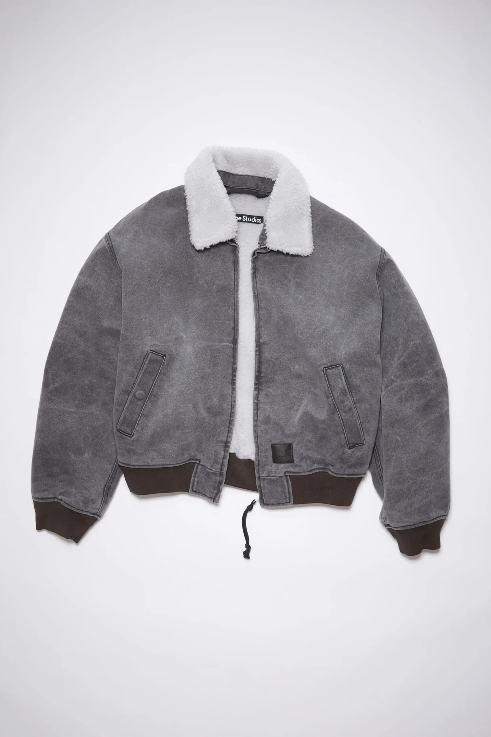 Bomberjacke Aus Baumwoll-Canvas