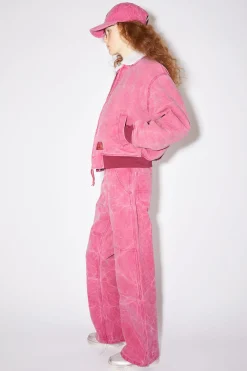 Bomberjacke Aus Baumwoll-Canvas