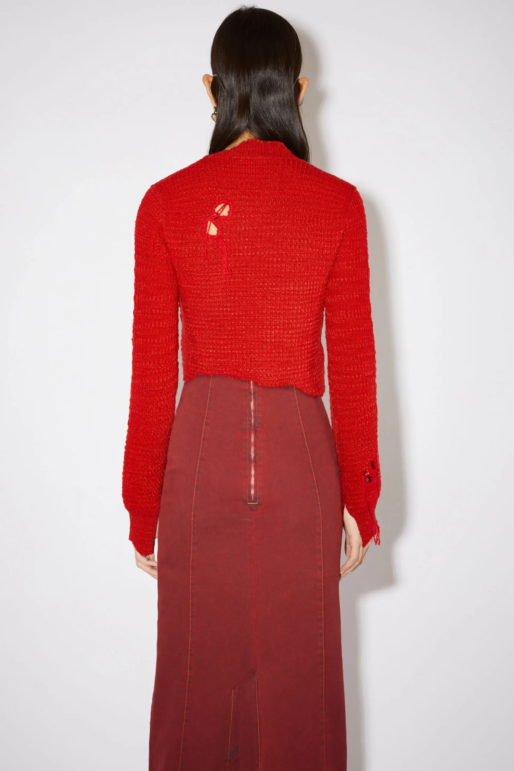 Dekonstruierter Pullover Mit Rundhalsausschnitt