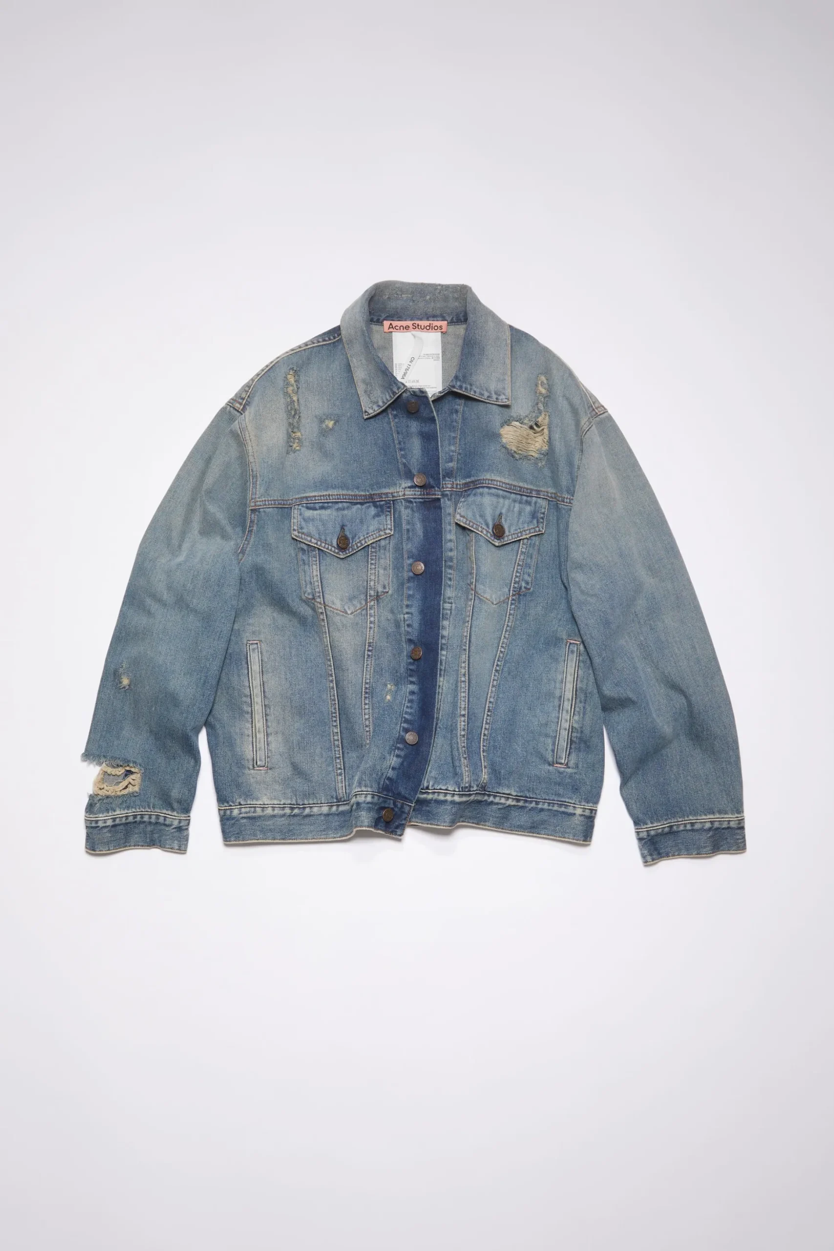Destroyed-Denimjacke In Lockerer Passform – Detroit