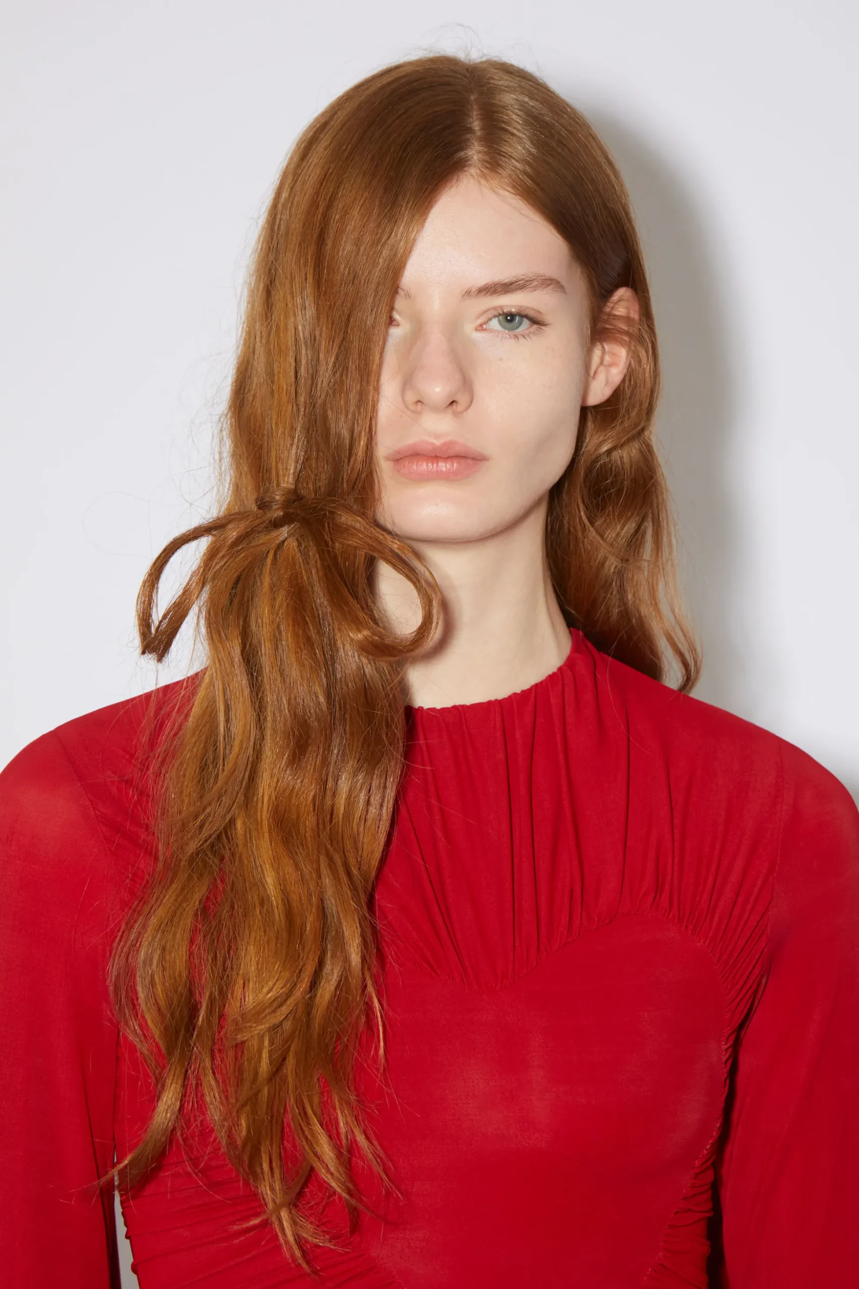 Drapierte Bluse Mit Herz