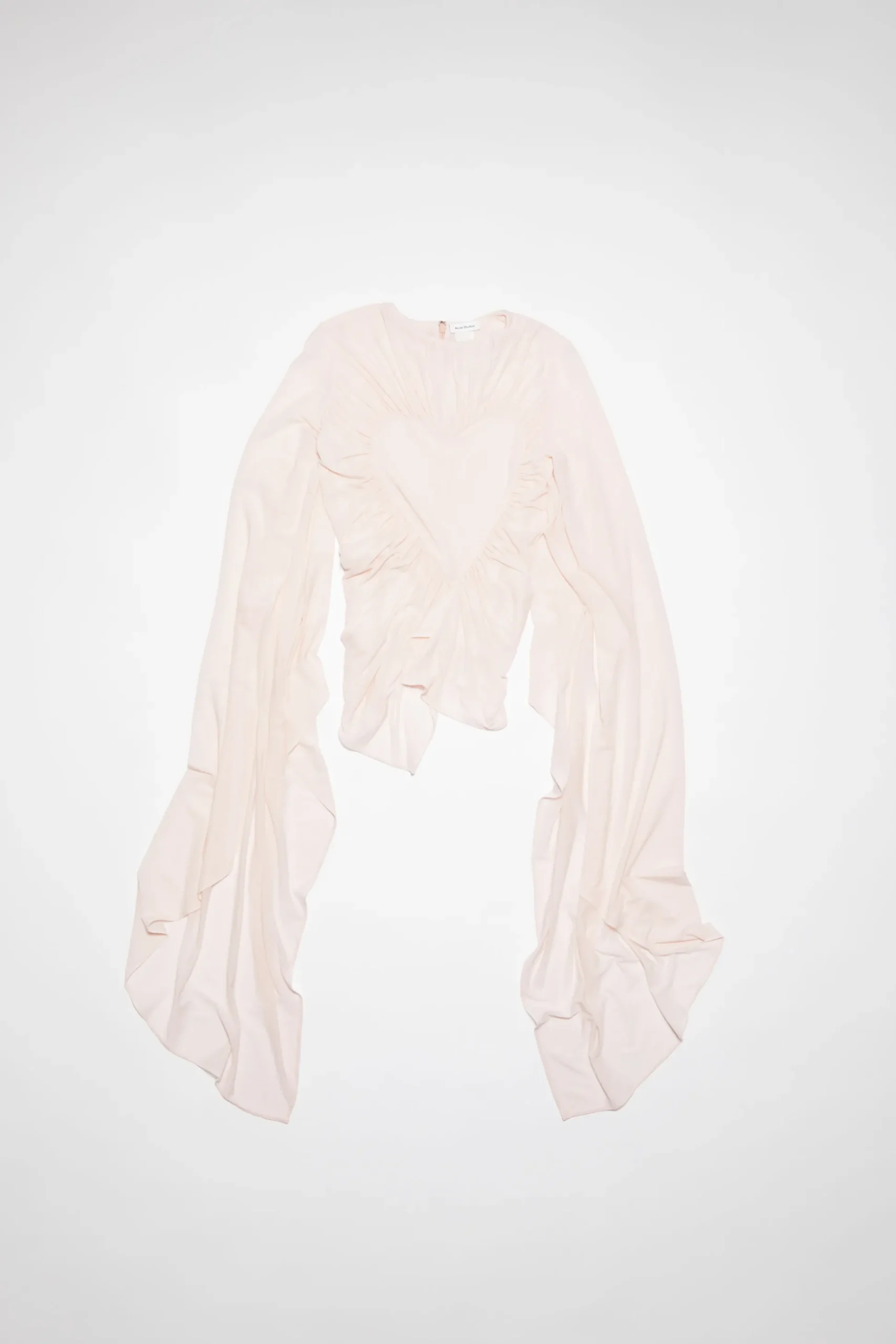 Drapierte Bluse Mit Herz