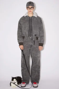 Dunne Hundeleine Mit Face-Logo