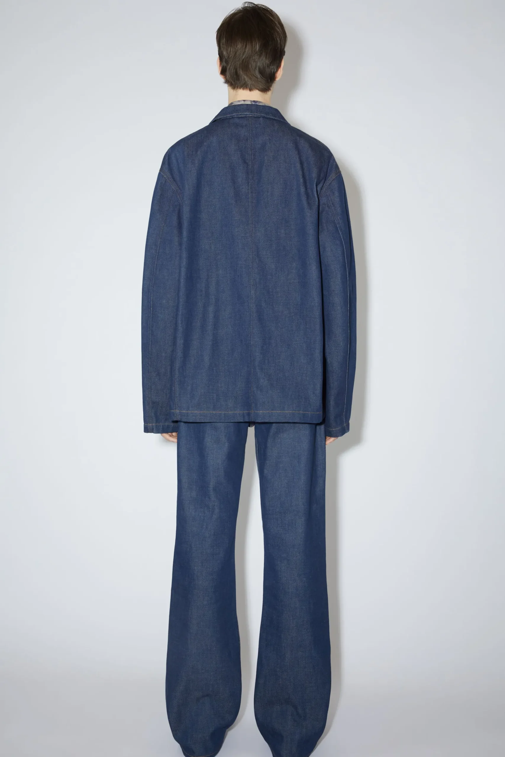 Einreihige Denimjacke