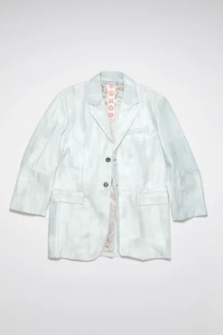 Einreihige Lederjacke