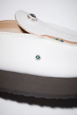 Embellished Leather Slip-On Shoes