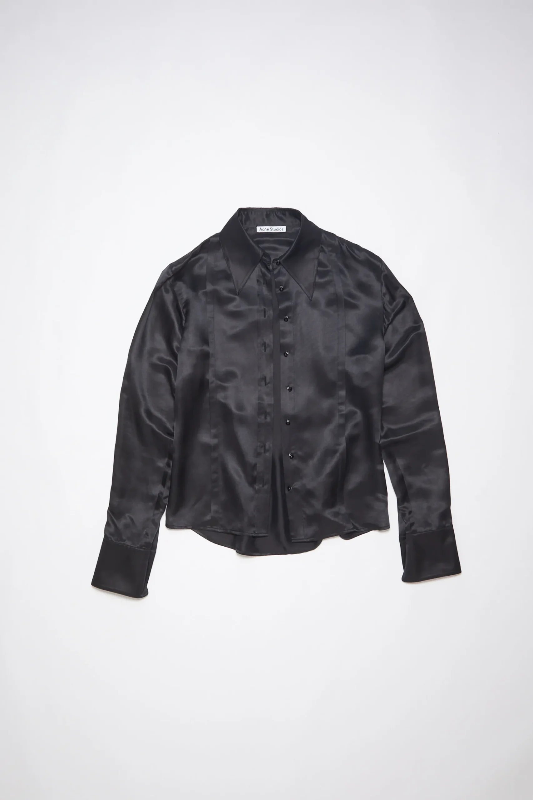 Geknopftes Satin-Hemd