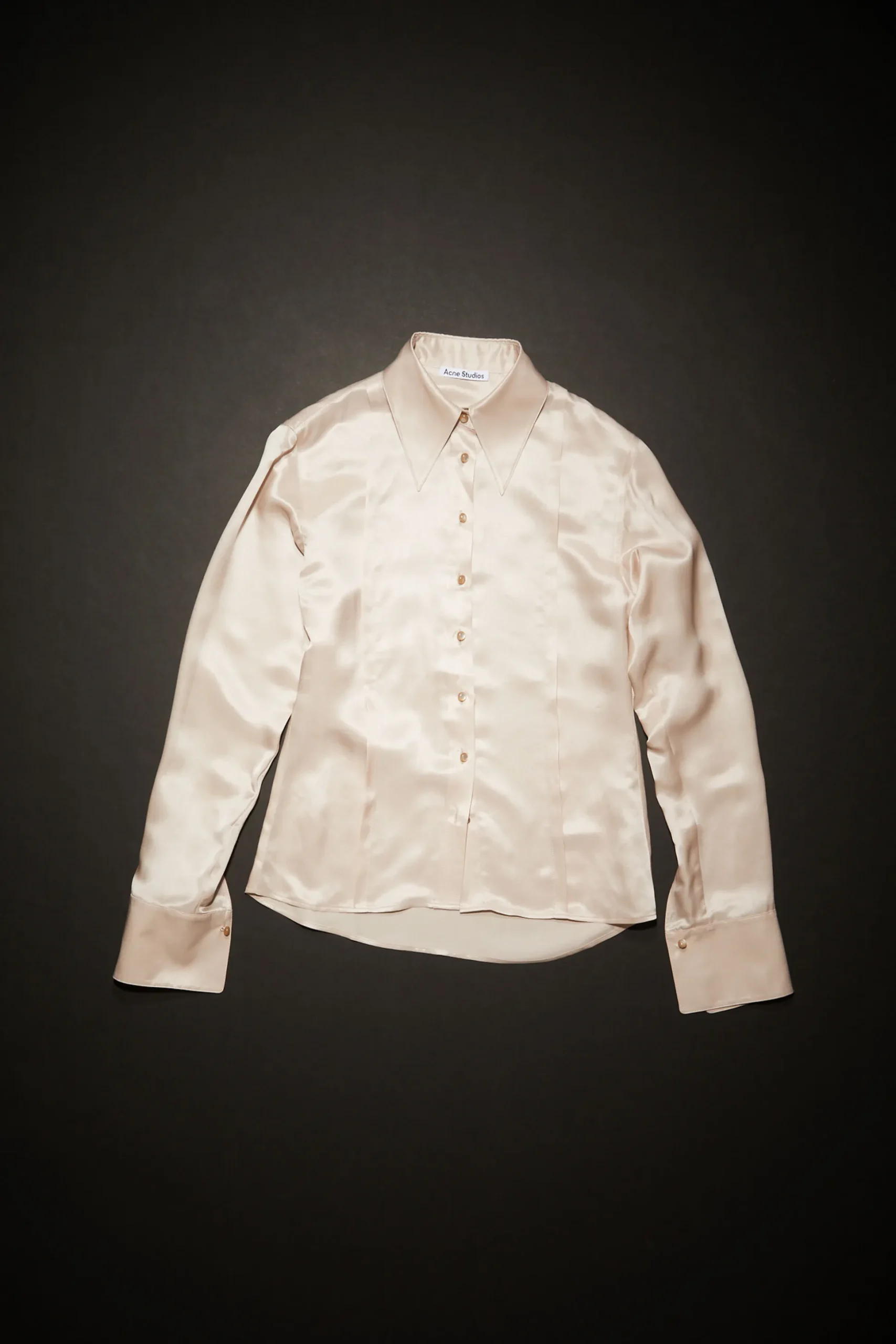 Geknopftes Satin-Hemd