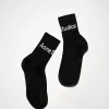 Gerippte Logo-Socken