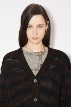 Gestreifter Cardigan Im Used-Look