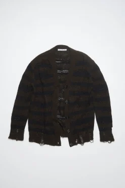 Gestreifter Cardigan Im Used-Look