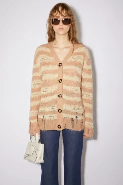 Gestreifter Cardigan Im Used-Look