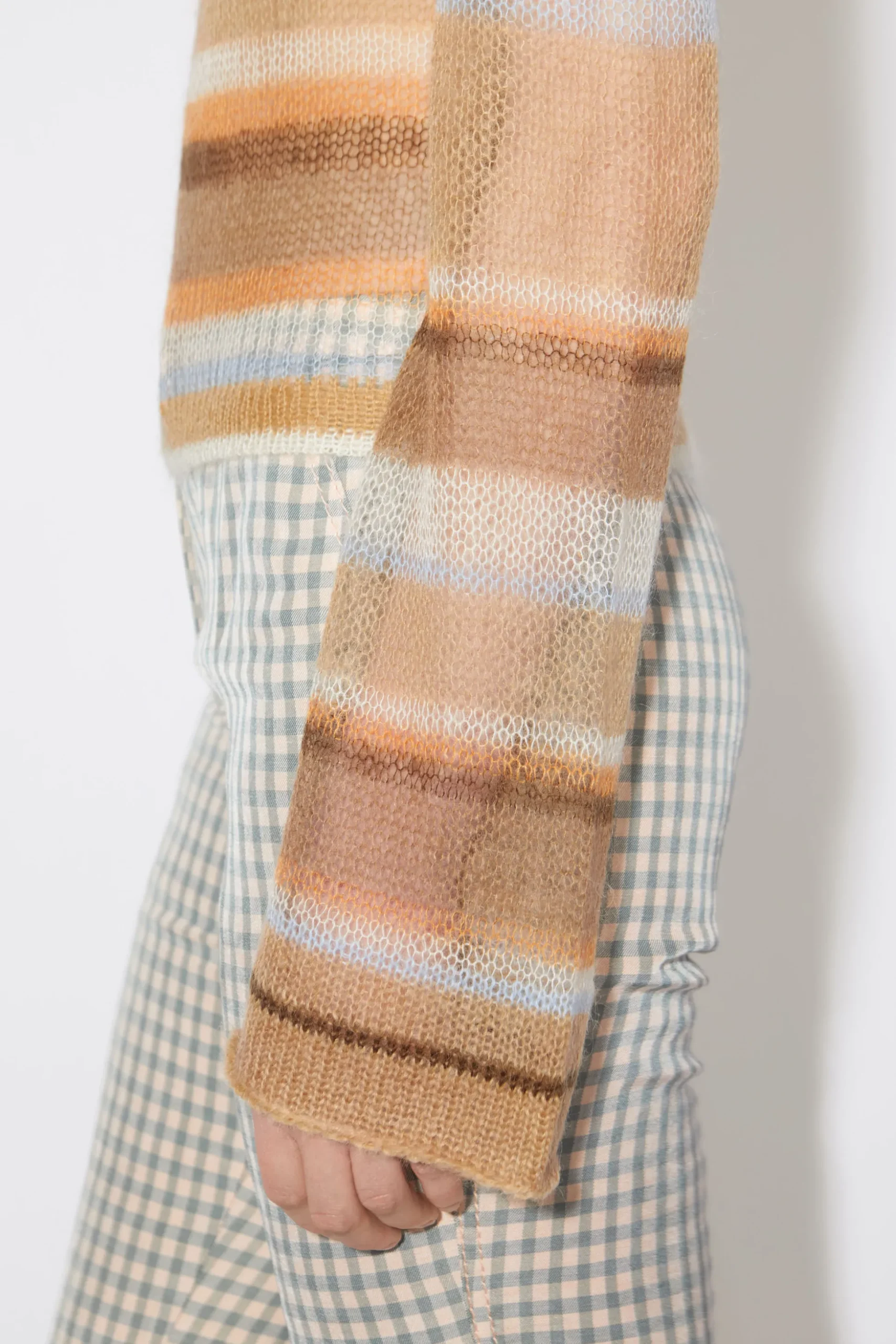 Gestreifter Pullover Aus Mohair