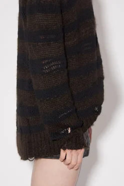 Gestreifter Pullover Im Used-Look
