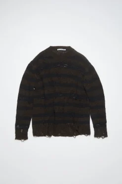 Gestreifter Pullover Im Used-Look