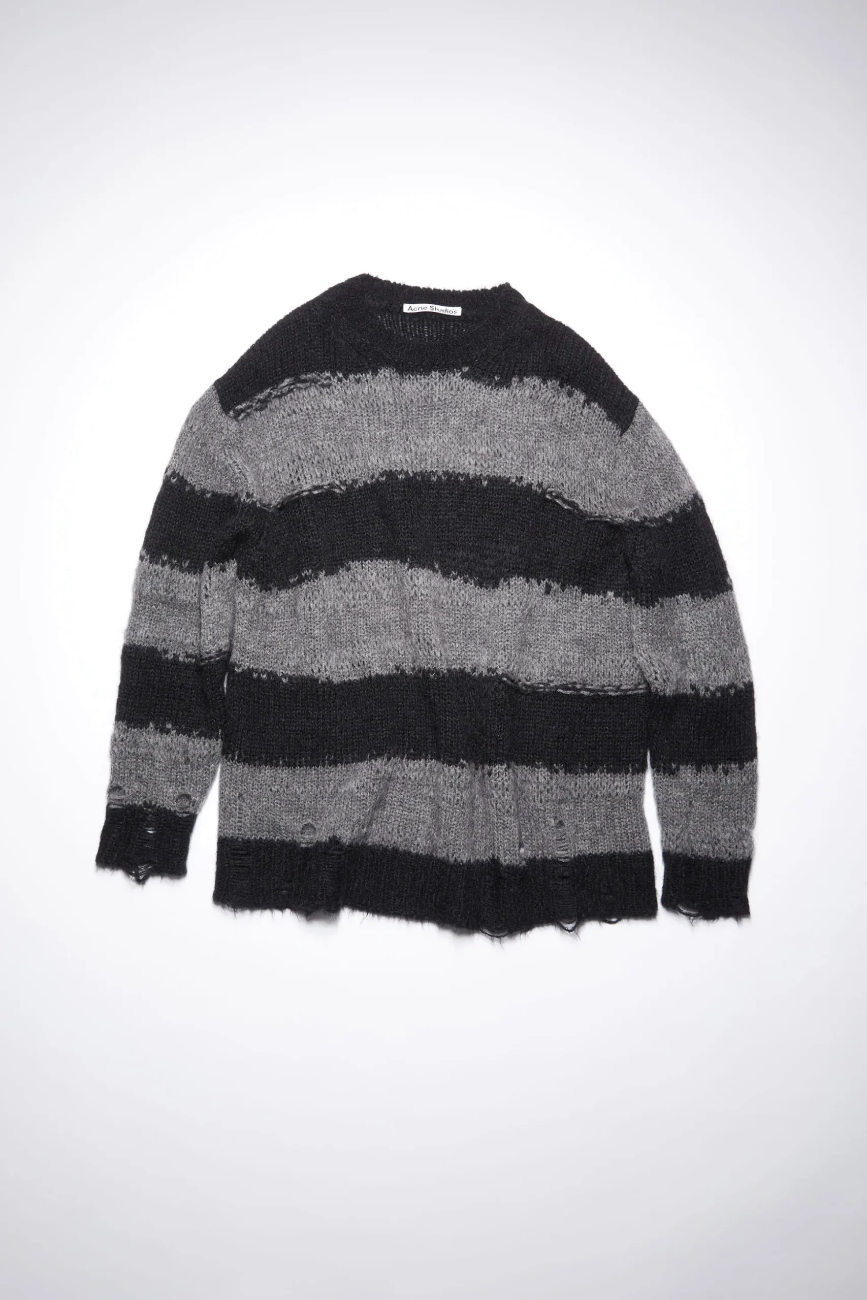 Gestreifter Pullover Im Used-Look