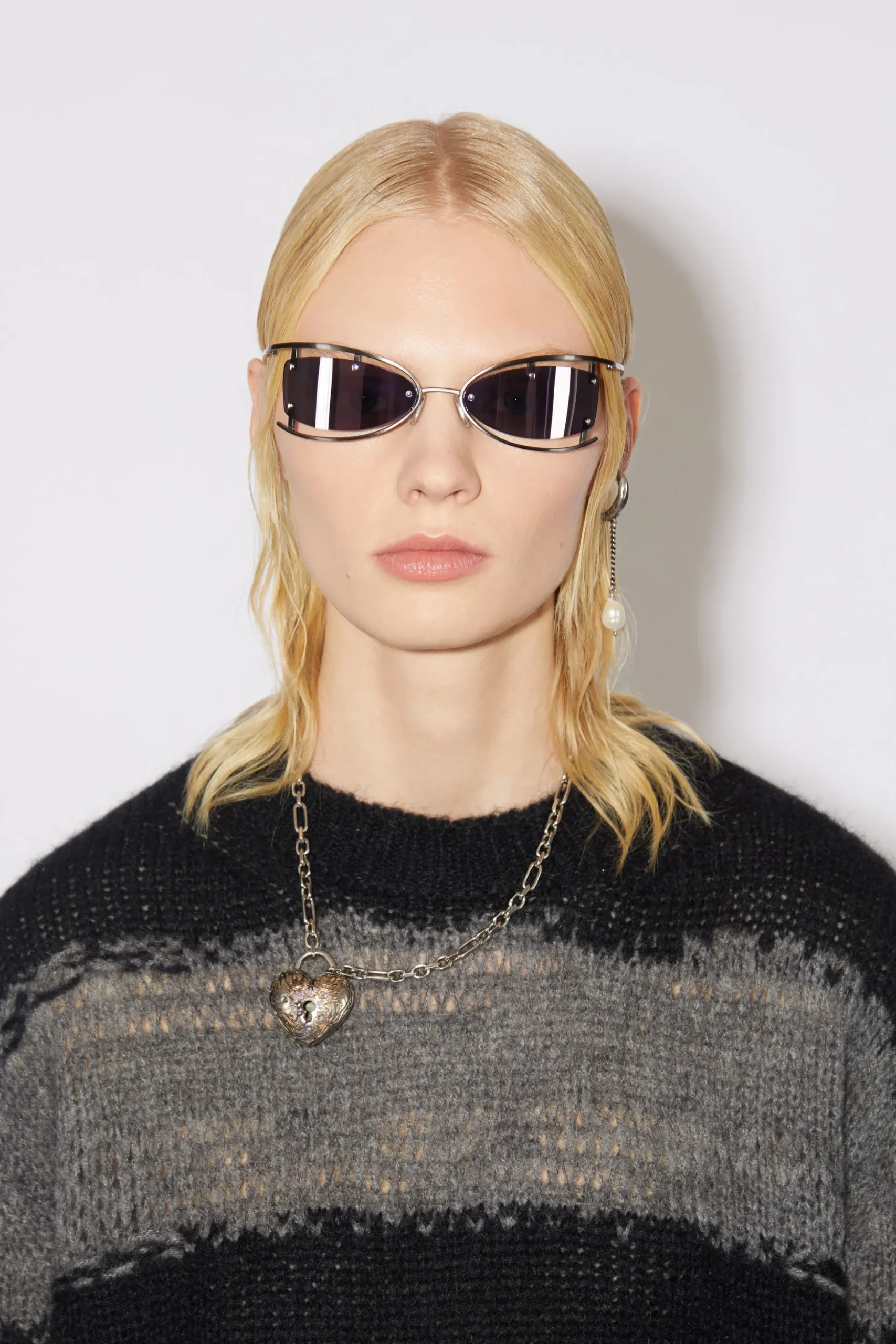 Gestreifter Pullover Im Used-Look