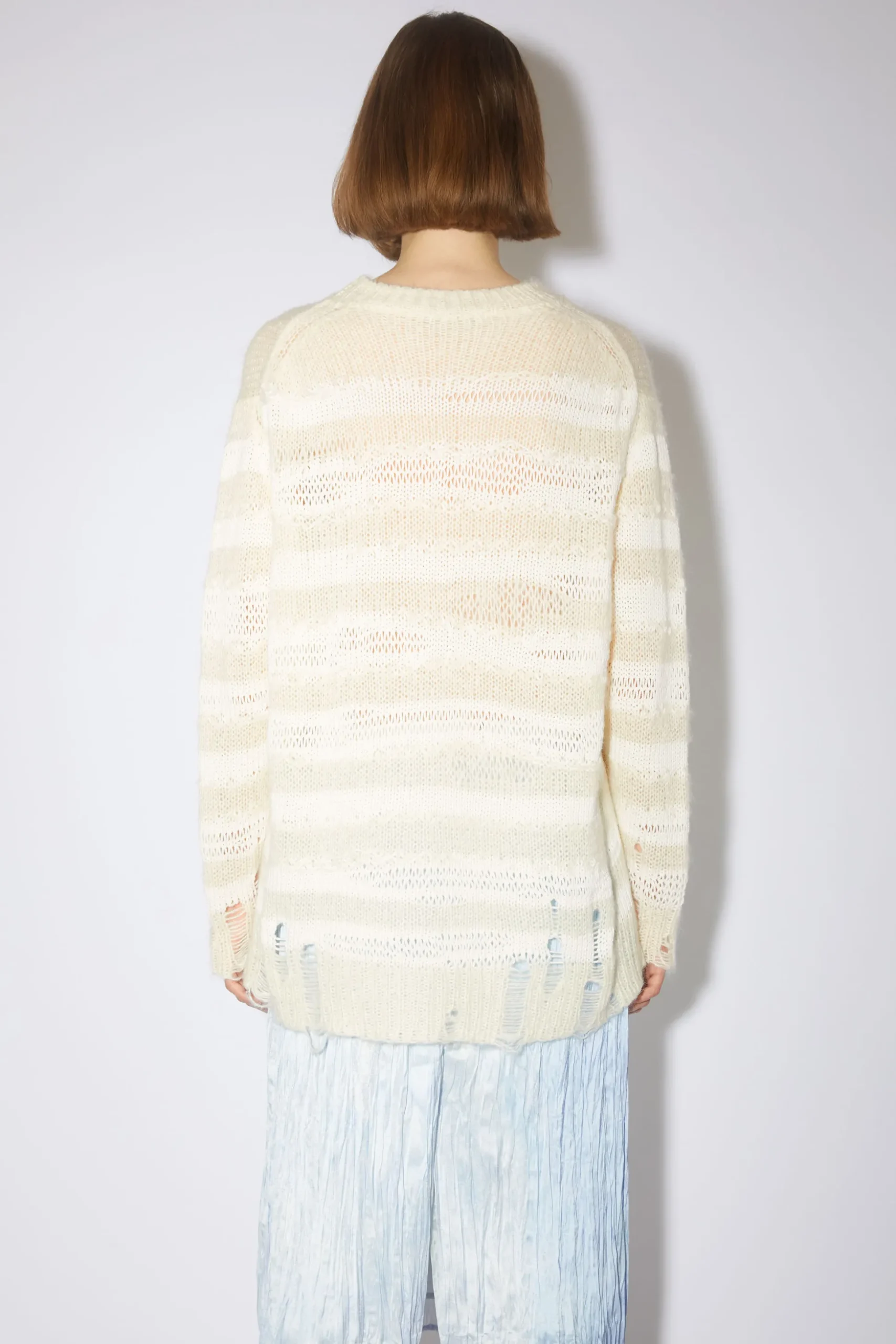 Gestreifter Pullover Im Used-Look
