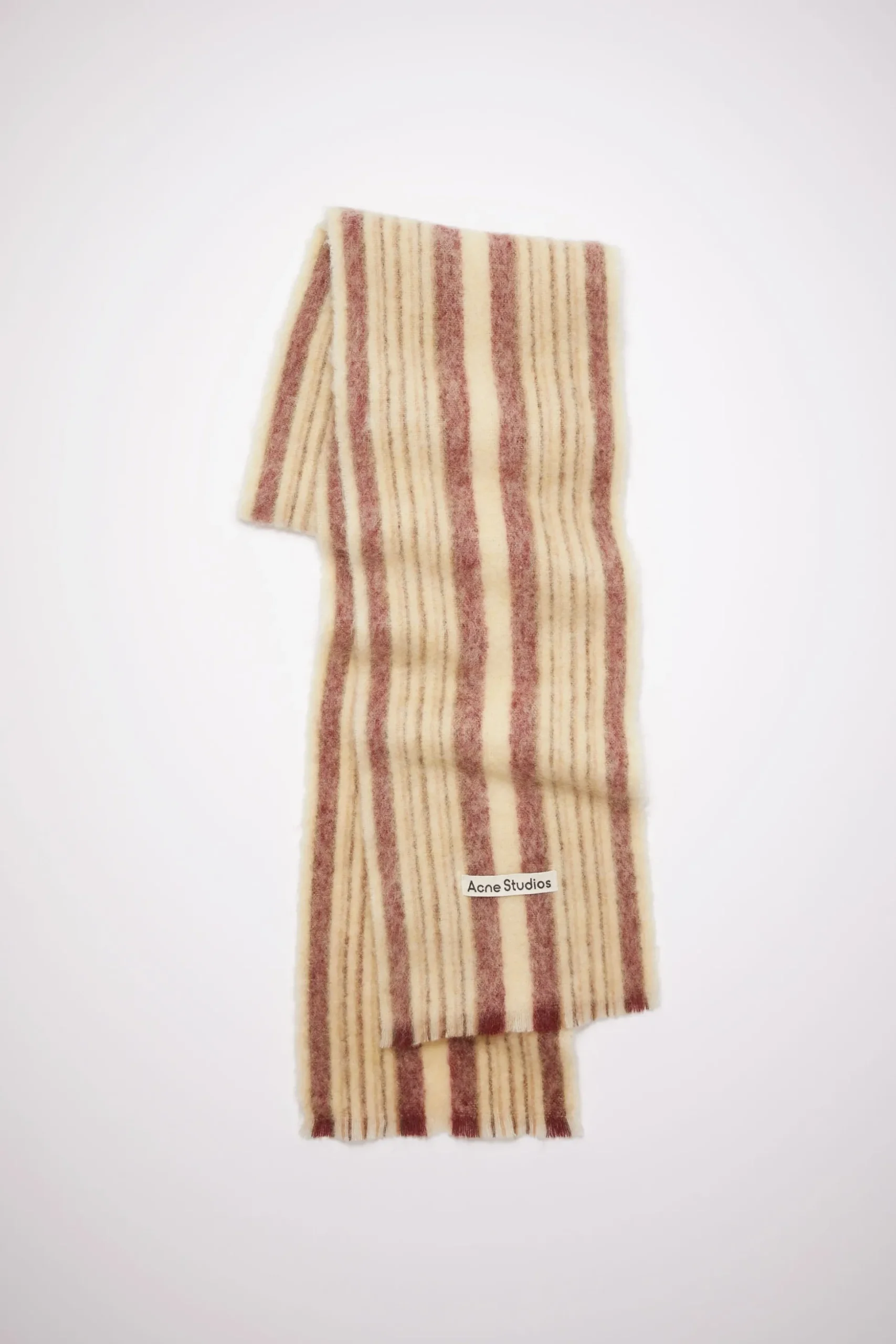 Gestreifter Schal Aus Woll-Mohair-Mix