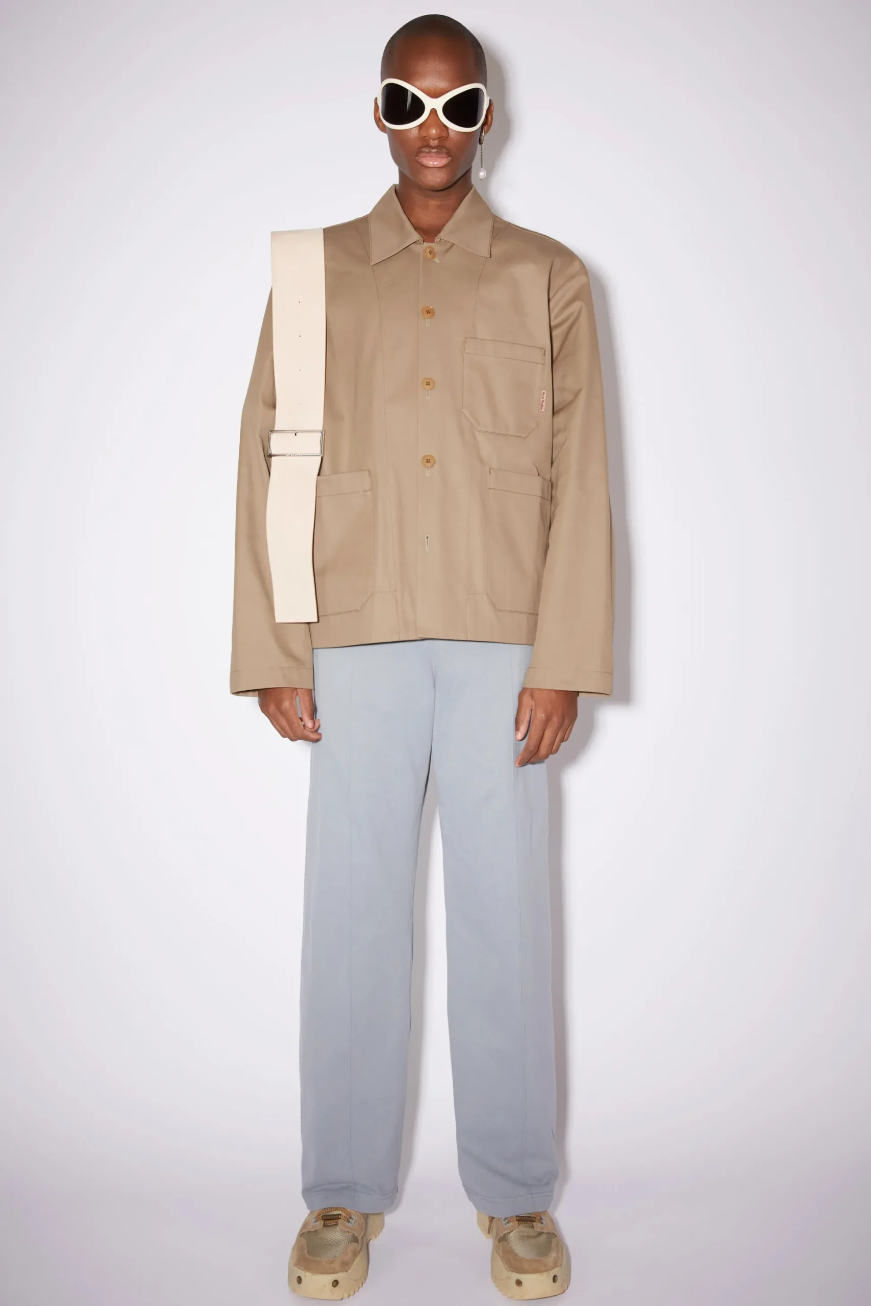 Jacke Aus Baumwoll-Twill