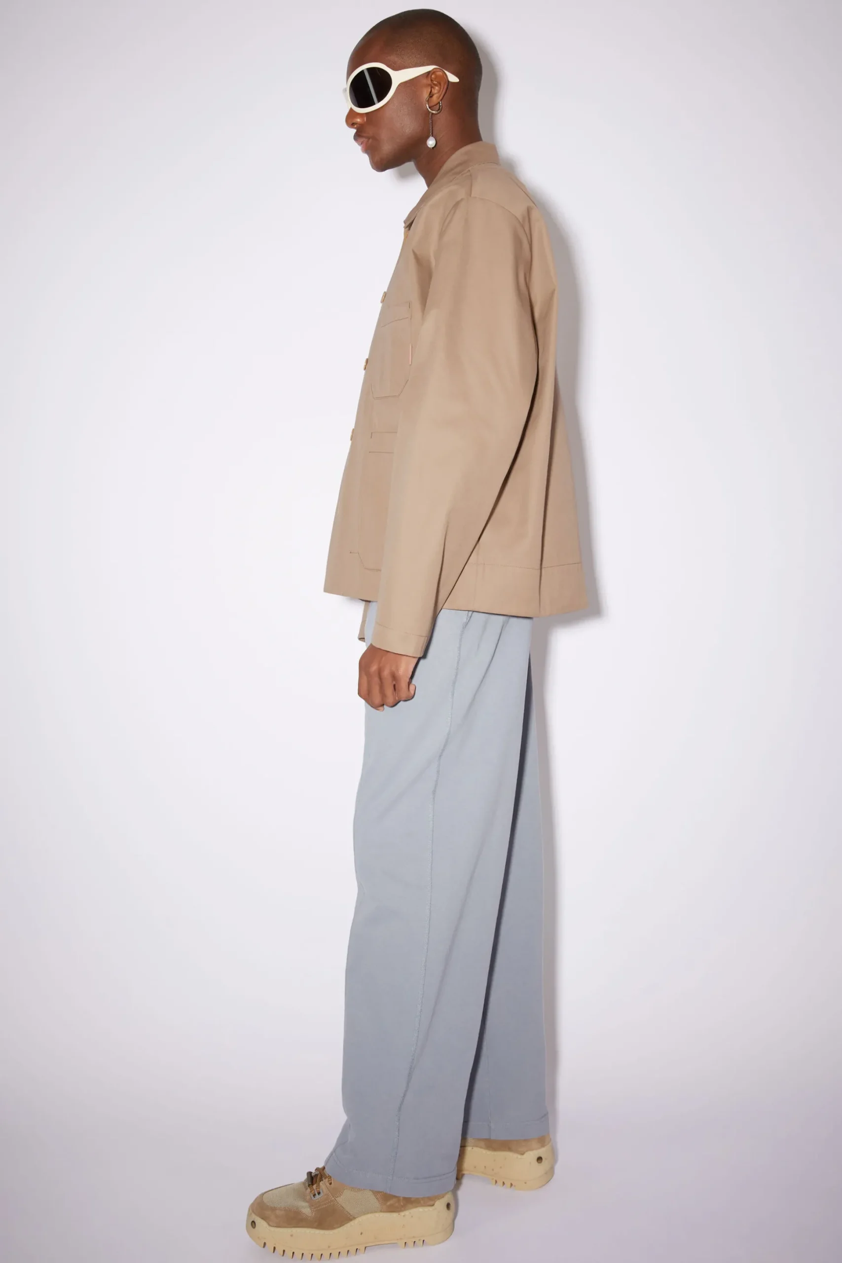 Jacke Aus Baumwoll-Twill