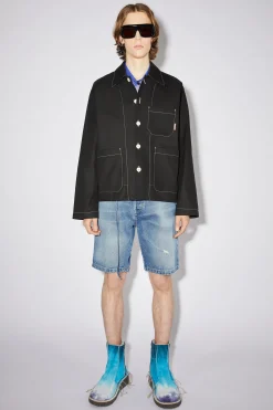 Jacke Aus Schwerem Twill