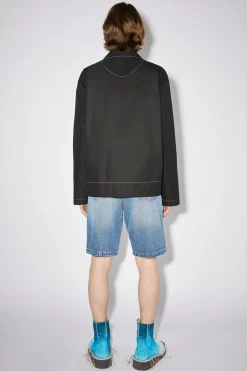 Jacke Aus Schwerem Twill