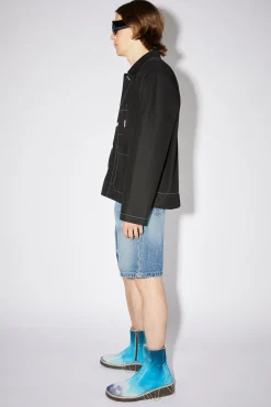 Jacke Aus Schwerem Twill