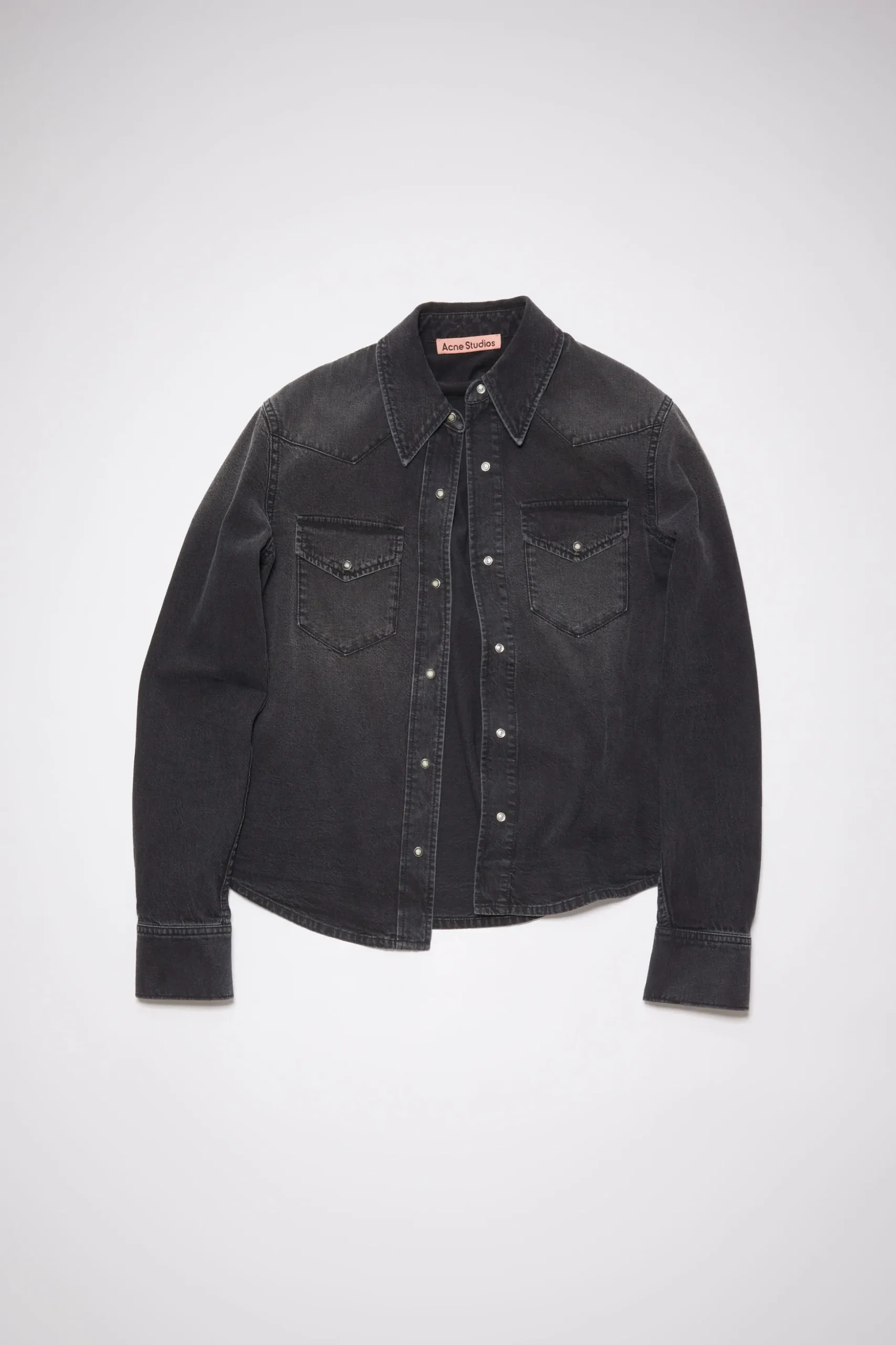 Jeanshemd Mit Knopfleiste