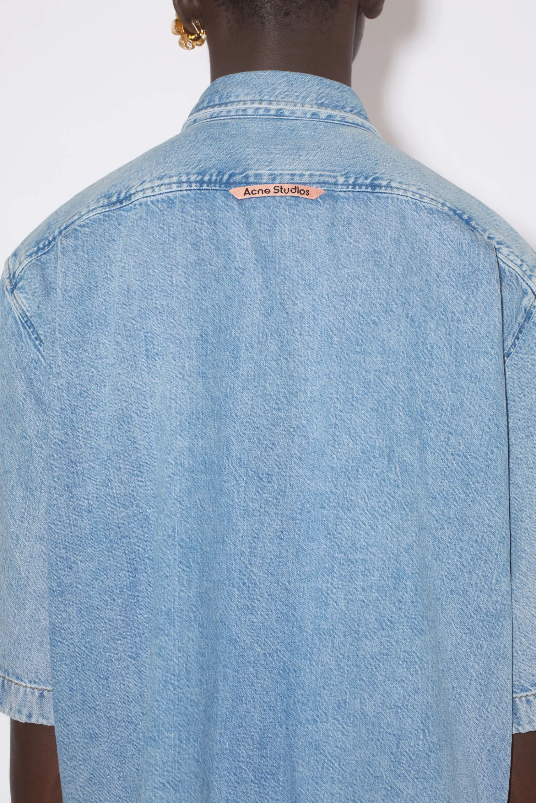 Jeanshemd Mit Knopfleiste