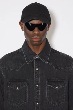 Jeanshemd Mit Knopfleiste