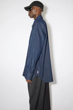 Jeanshemd Mit Knopfleiste