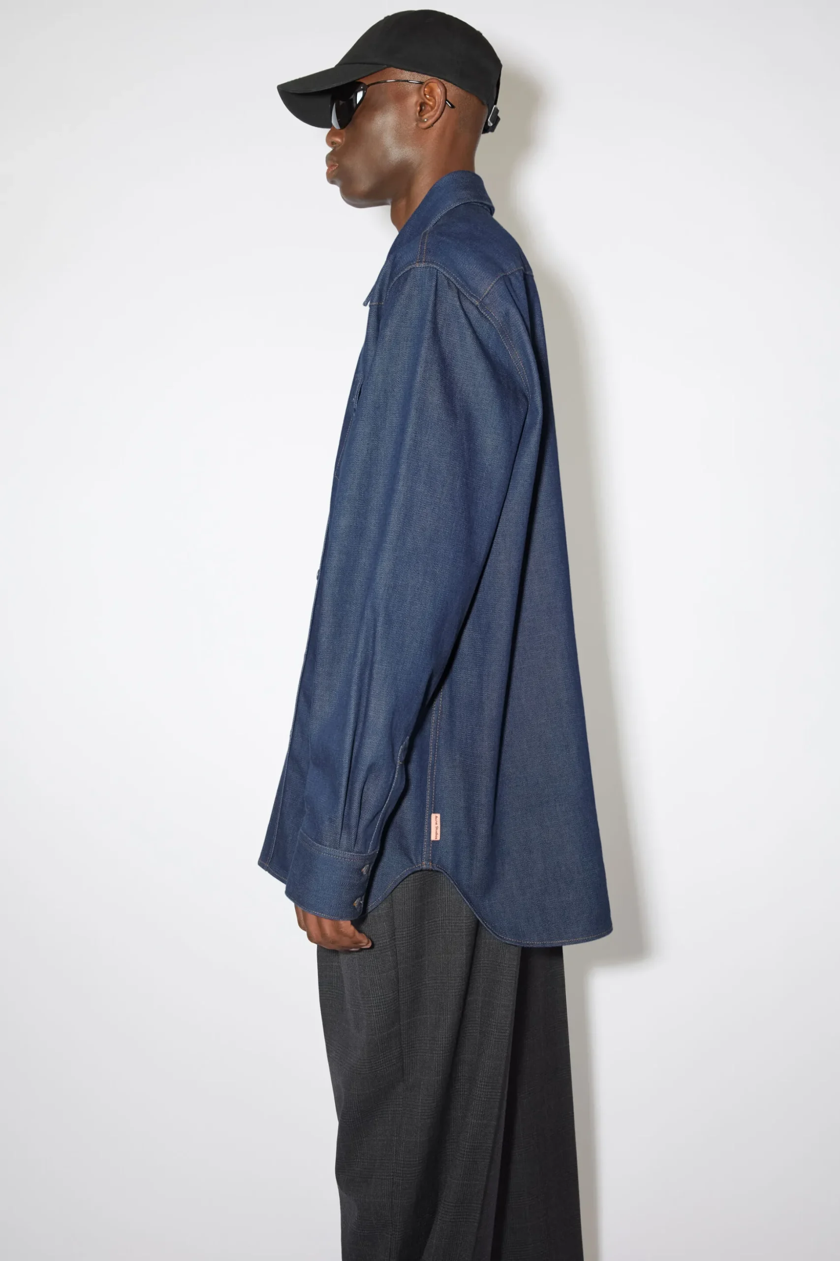 Jeanshemd Mit Knopfleiste