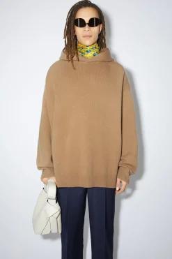 Kapuzen-Pullover Aus Wolle