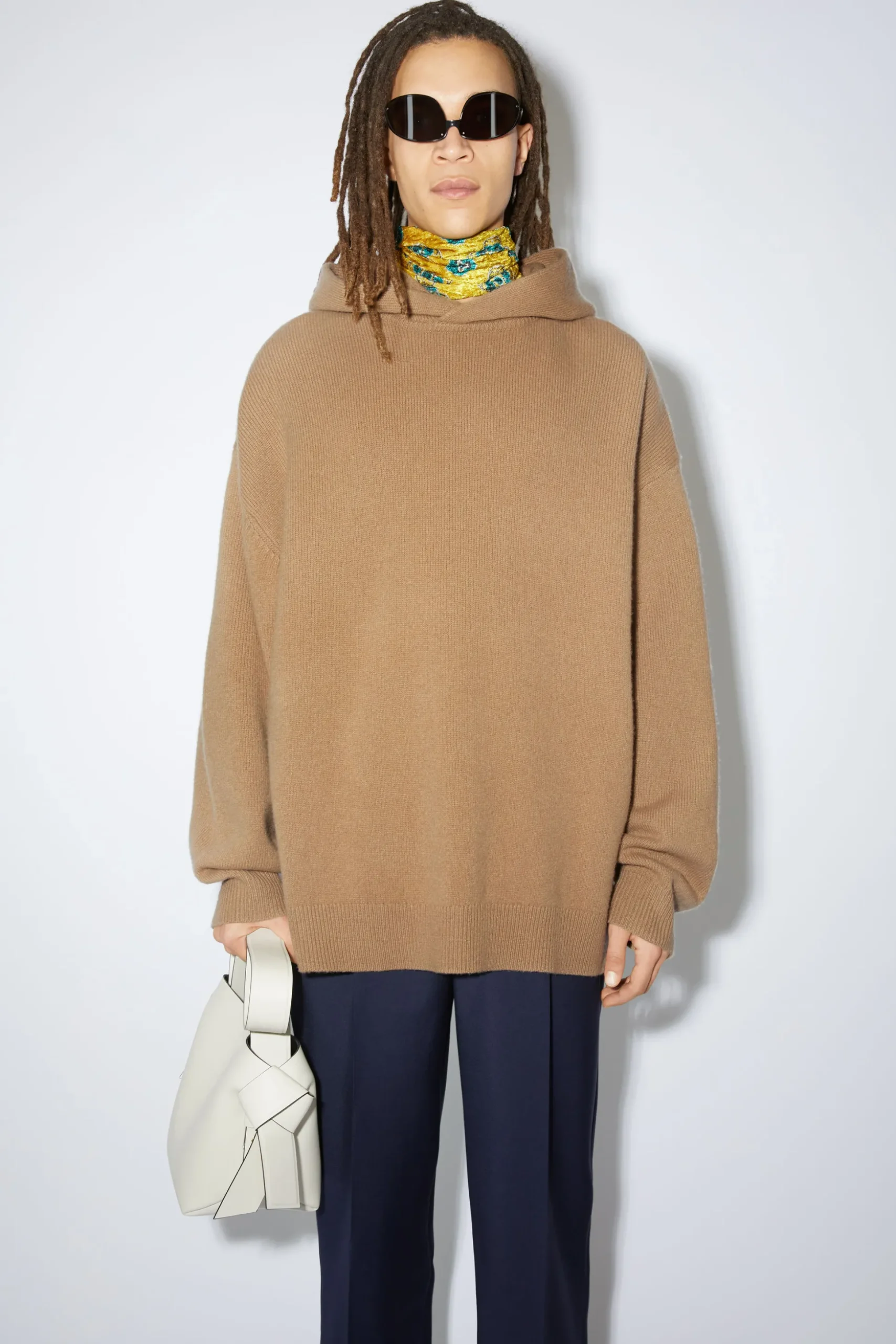 Kapuzen-Pullover Aus Wolle