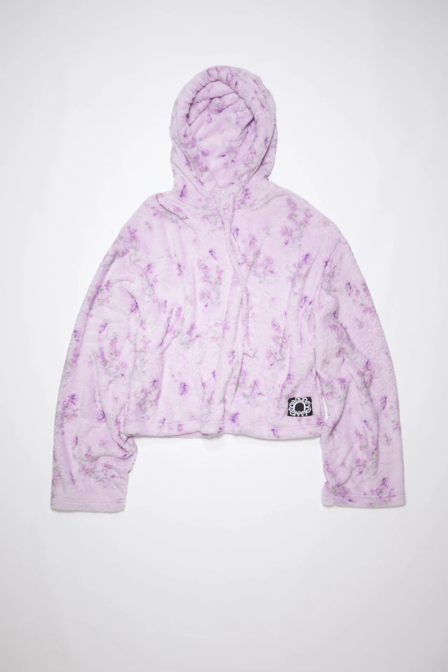 Kapuzen-Sweatshirt Aus Teddy-Stoff