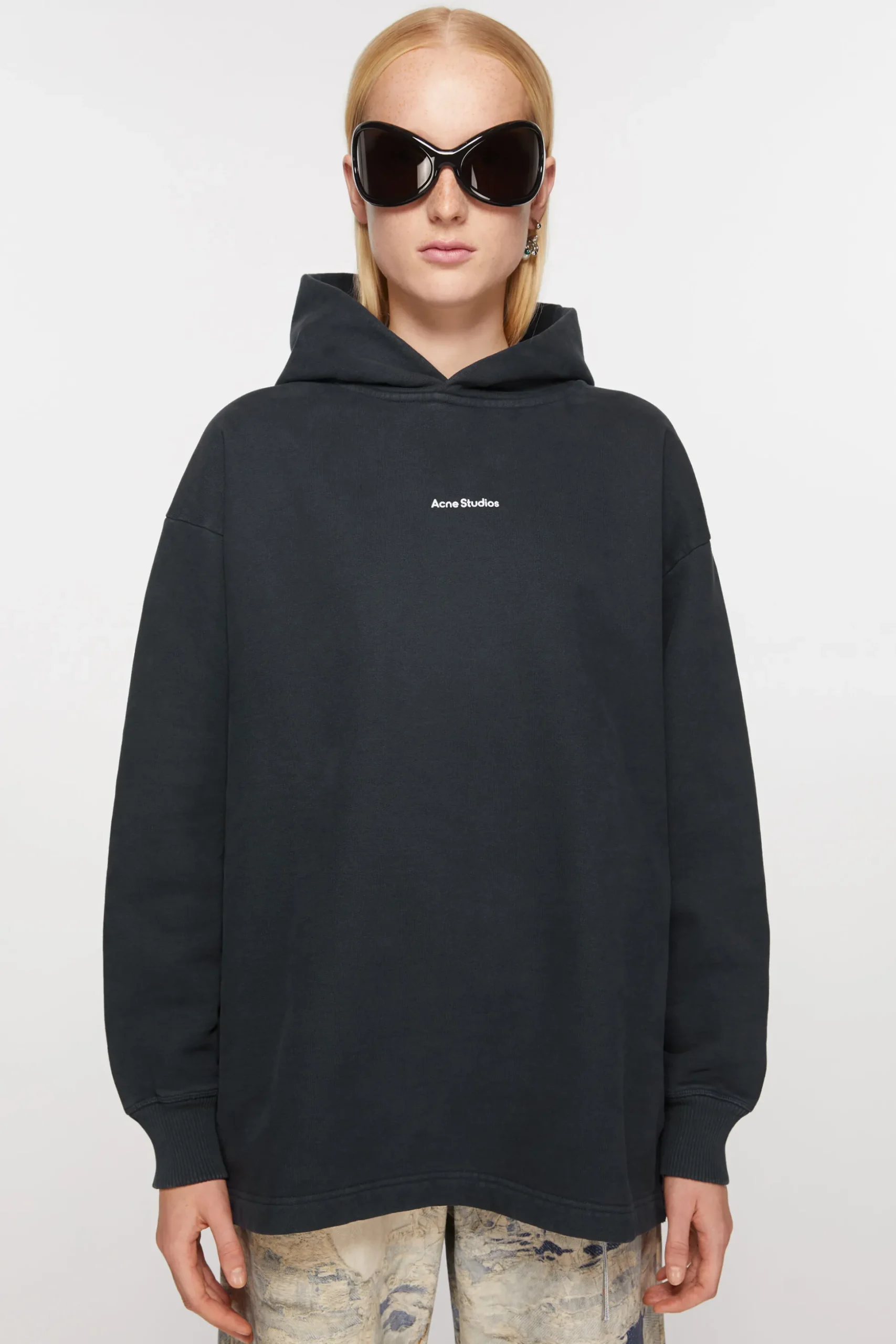 Kapuzen-Sweatshirt Mit Stempel-Logo